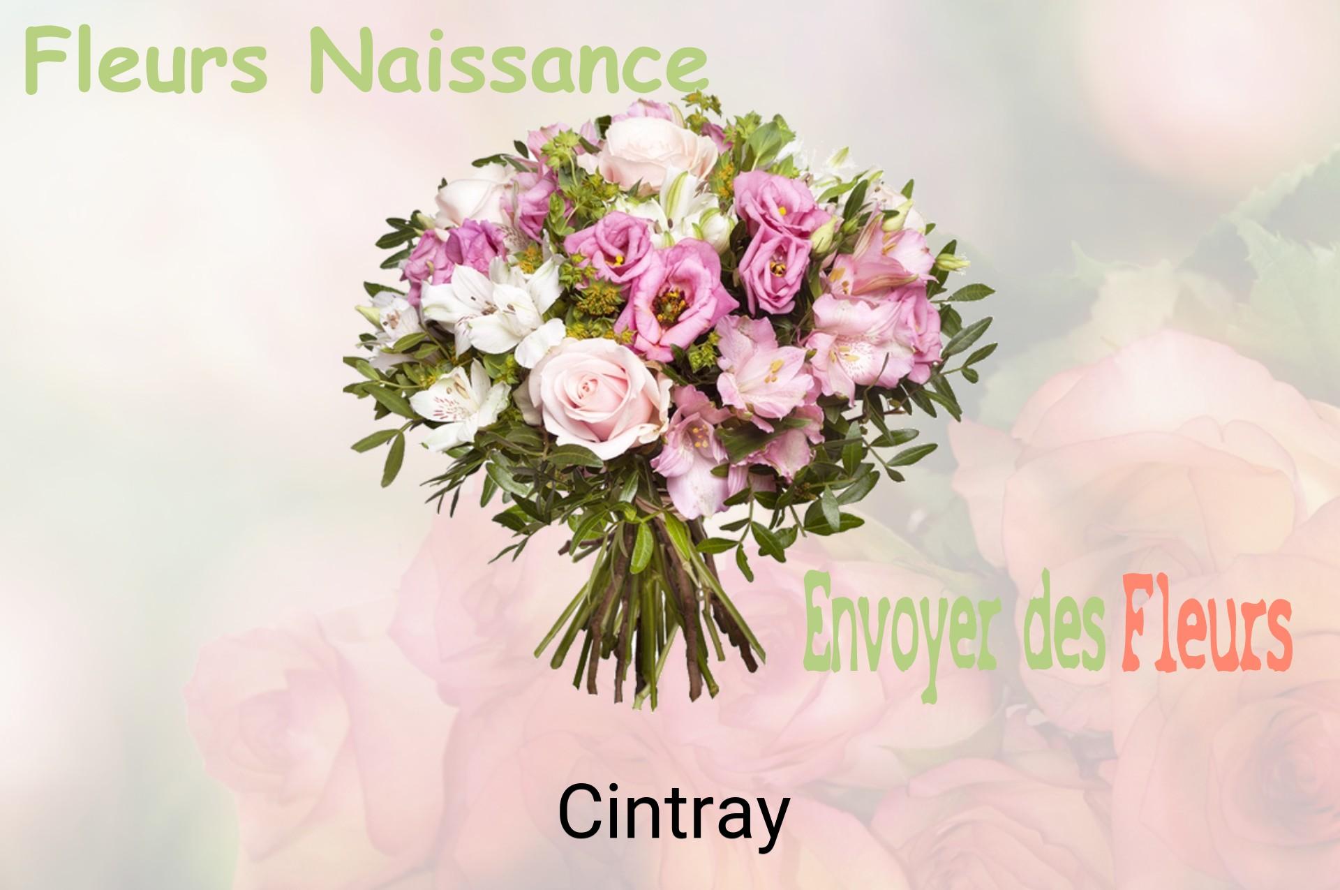 Bouquet de fleurs de naissance livré à Cintray